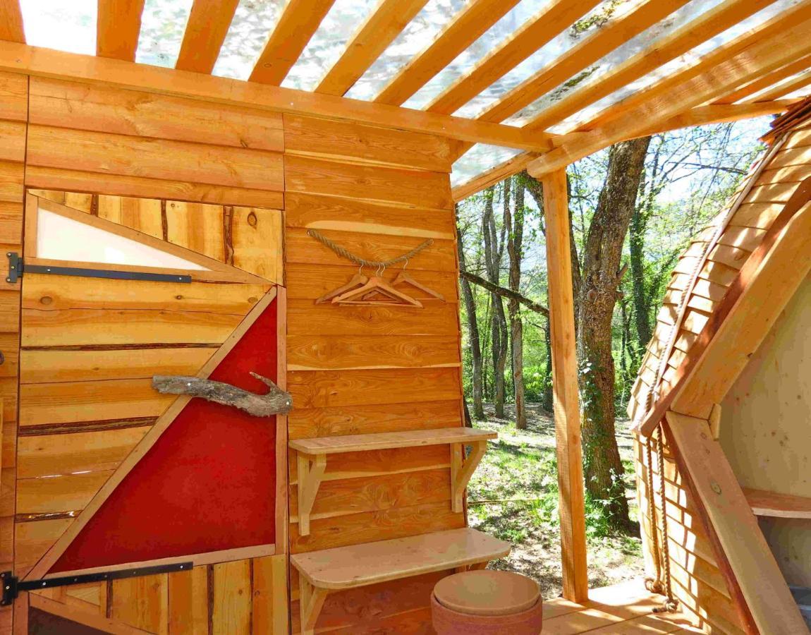 Habitat Createur - Hebergements Insolites Au Camping Municipal "Les Ecureuils" Recoubeau-Jansac Dış mekan fotoğraf