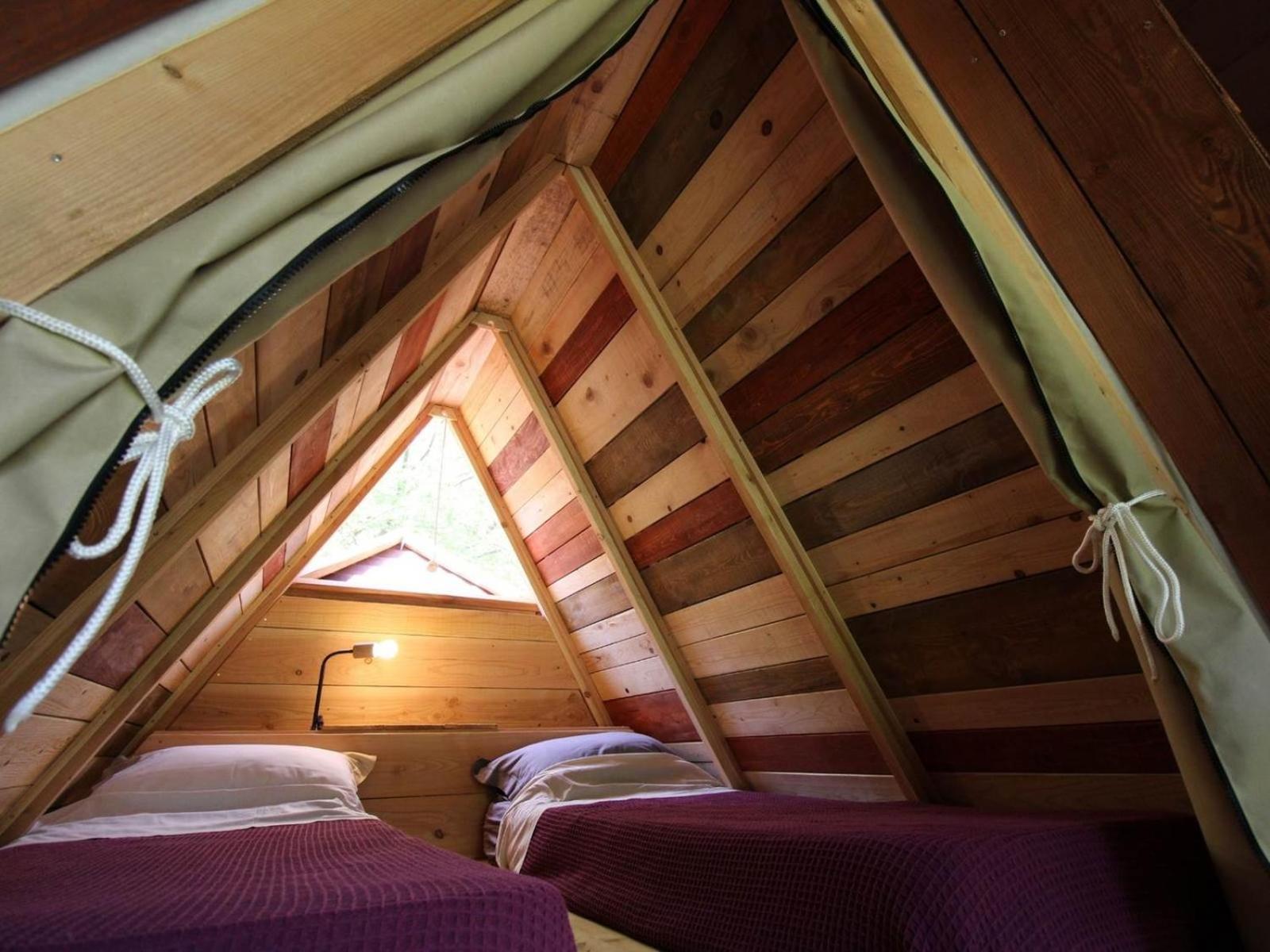 Habitat Createur - Hebergements Insolites Au Camping Municipal "Les Ecureuils" Recoubeau-Jansac Dış mekan fotoğraf