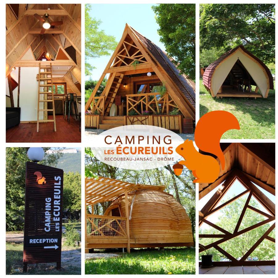 Habitat Createur - Hebergements Insolites Au Camping Municipal "Les Ecureuils" Recoubeau-Jansac Dış mekan fotoğraf