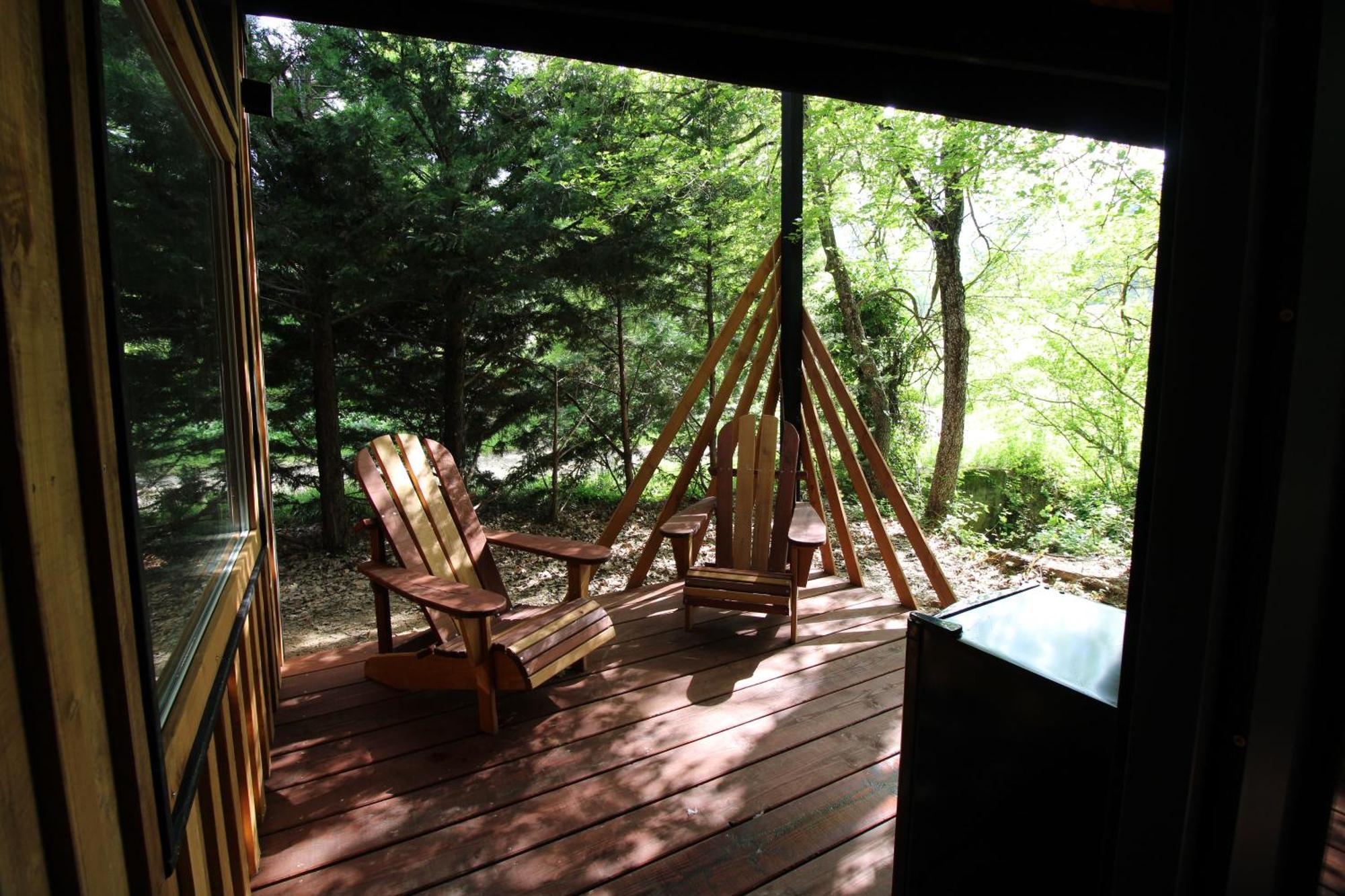 Habitat Createur - Hebergements Insolites Au Camping Municipal "Les Ecureuils" Recoubeau-Jansac Dış mekan fotoğraf